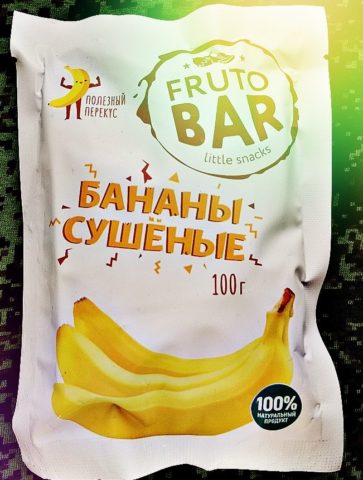 Fruto BAR Сушеные бананы