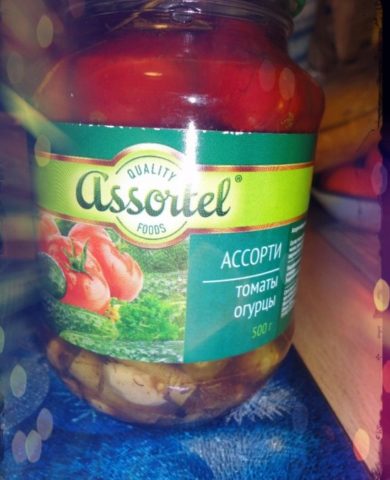 Аssortel ассорти томаты и огурцы